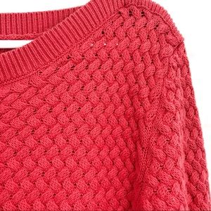 L.L. Bean coral boat neck sweater